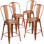 Commercial Grade Metal Indoor-Outdoor Barstool with Back-1128645656-1128645658-1128645659