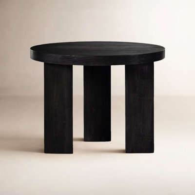 Siham Solid Wood 3 Legs End Table