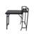 3-Piece Foldable Patio Bistro Set with Rust-Resistant Steel Frame, Black Outdoor Table and Chairs
