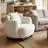 Amoban 38.00"W  Chenille Upholstered Barrel Accent Chair with Pillow-1479555584