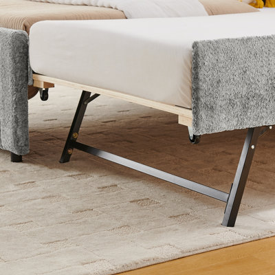 Hidden Trundle Guest Bed Single to Double