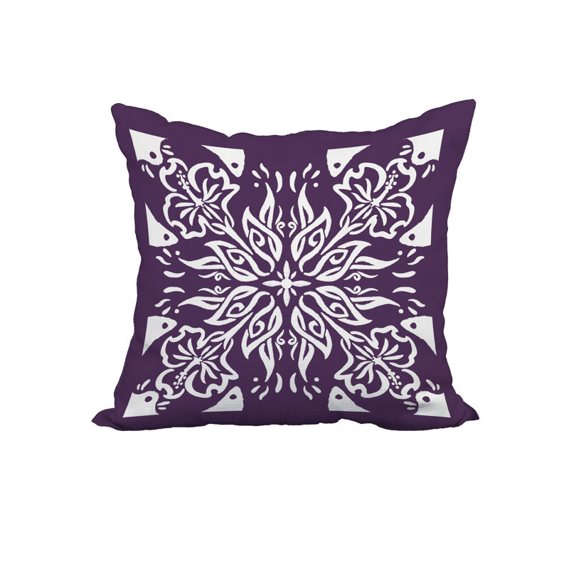Housse de coussin cubique et insert, 20 po x 20 po, Violet