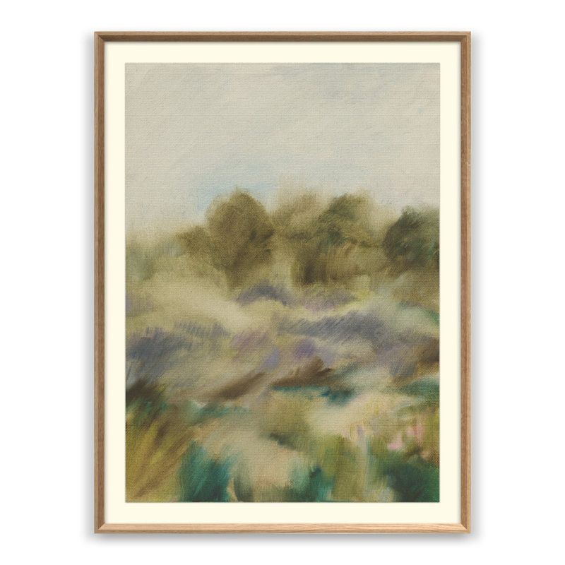 Provincial Painting by Jess Engle, 32" H x 24" W, White Oak Framed