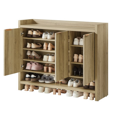 Nicolee 30 Pair Shoe Storage Cabinet