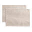 Ensemble de table rectangulaire à rayures 100 % coton teint en fil-1941200572