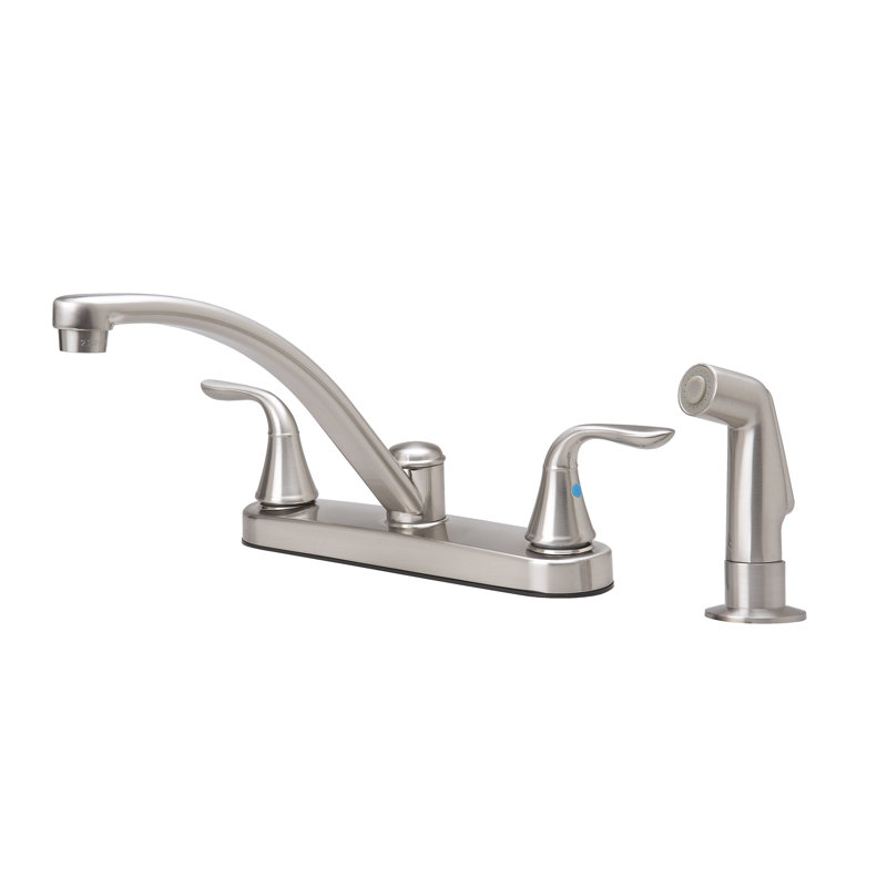 BK Products Kitchen Faucet with Side Spray, Chrome
