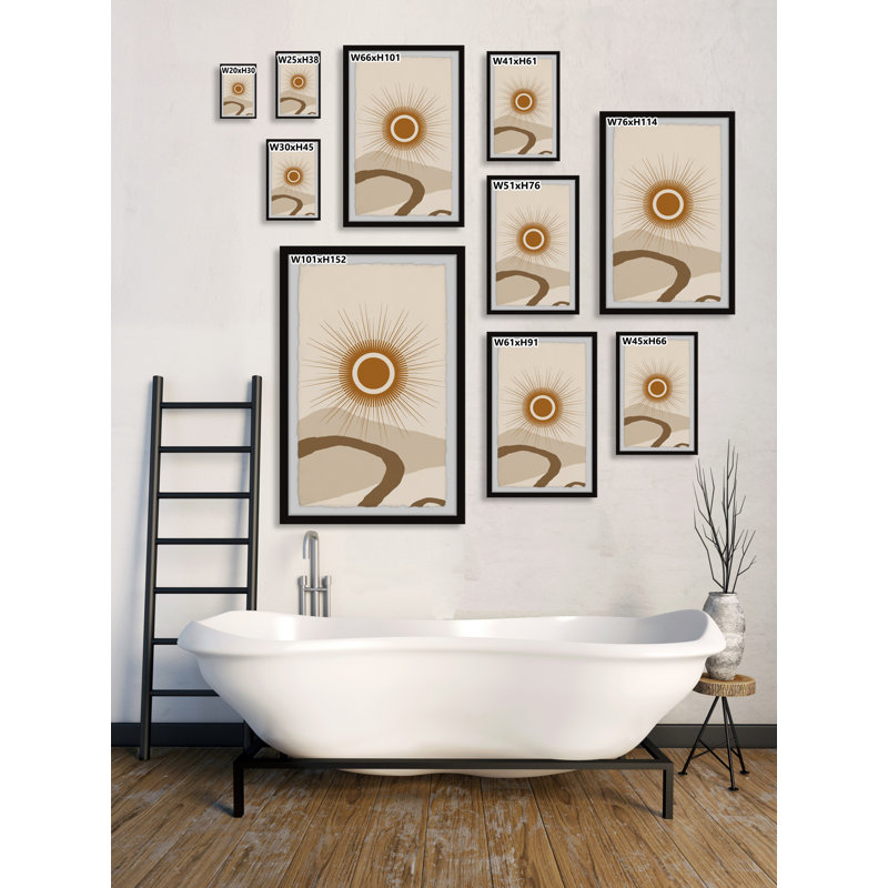 Arching Channel - Single Picture Frame Painting, 30cm H x 20cm W x 3.81cm D
