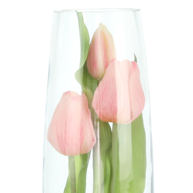 Tulips Arranged in a Glass Vase