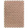 Noor Chequered Machine Woven Terrakotta/Creme Area Rug