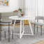 Ensemble de trois pièces pour tables de salle à manger compactes, idéales pour les maisons modernes et les réunions de famille avec une meilleure interactivité.-881033416-881035063