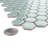 Tribeca 1" Hex Glossy 10-1/4 " x 11-7/8 " Porcelain Mosaic Floor and Wall Tile-60810399