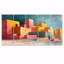 Art marocain sur toile rose et jaune Architecture du Maroc-1450402469