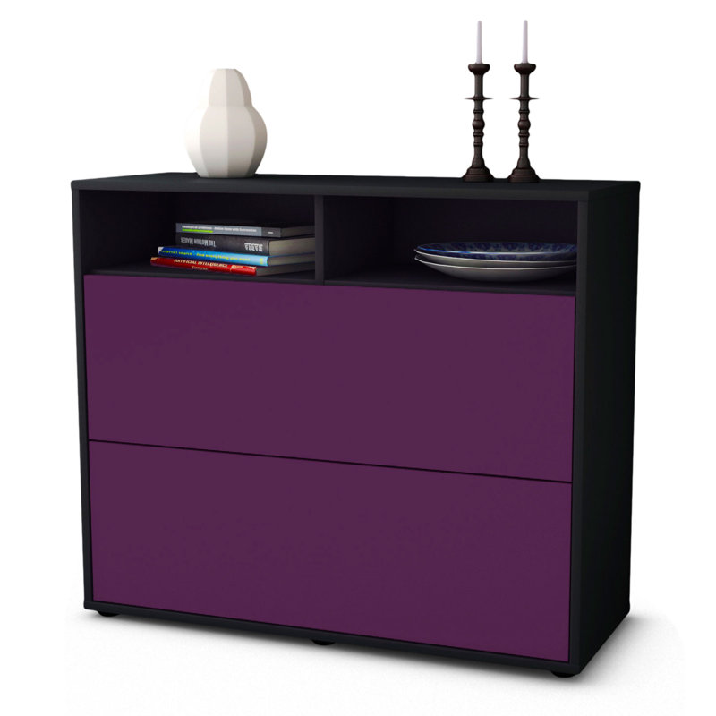 Quarry 92cm Sideboard, Anthracite/Purple