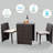 2 - Person Metal Patio Dining Set with Square Table , Cushions Included