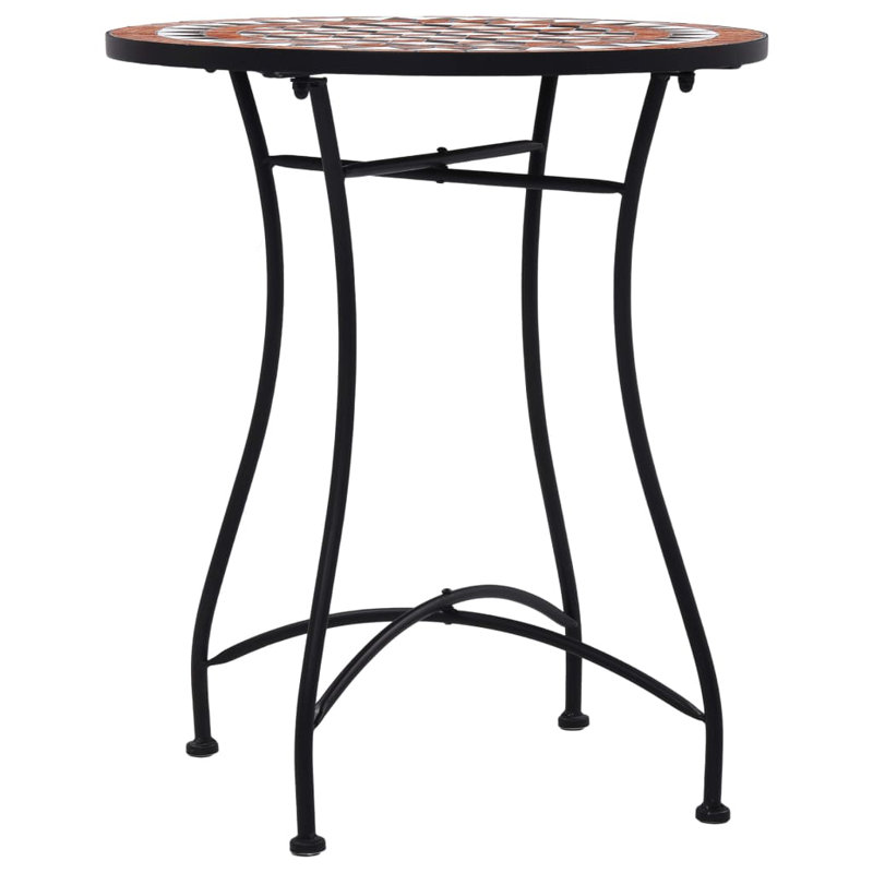 Jenkin Round Iron Outdoor Bistro Table - 60 cm W 60 cm D