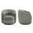 Seraphina Top Grain Leather Swivel Barrel Chair-1300837473