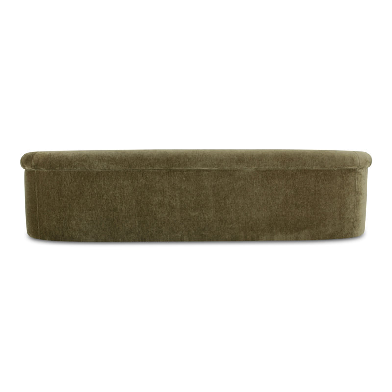 Arthur 109'' Velvet Upholstered Sofa, Dark Green