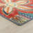 Kamberk Teal Modern Floral Area Rug-1396031037