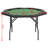 Durant Freeport Park 121cm Green Foldable Poker Table