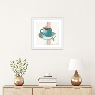 «Wake Me up Coffee IV Blue» par Danhui Nai - reproduction d'art