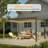 Solar Light Metal Pergola with Adjustable Louvers and Concealed Water Drainage System-105939957