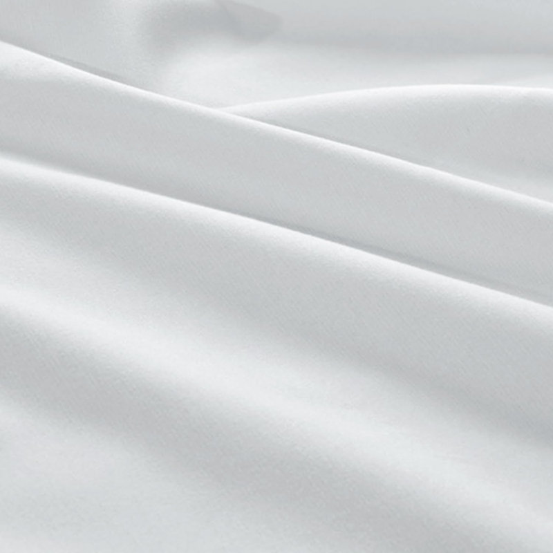Ensemble de draps unis en microfibre Coolmax, Grand lit, Blanc