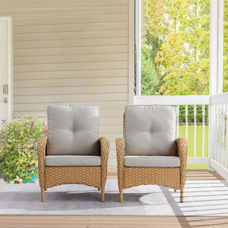 Ensemble de conversation pour 2 personnes avec coussins Aluel, Beige, Jaune