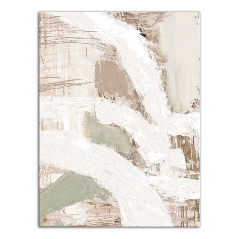 Neutre, reproduction de texture abstraite sur toile, H 16 po x l 12 po x P 1,25 po