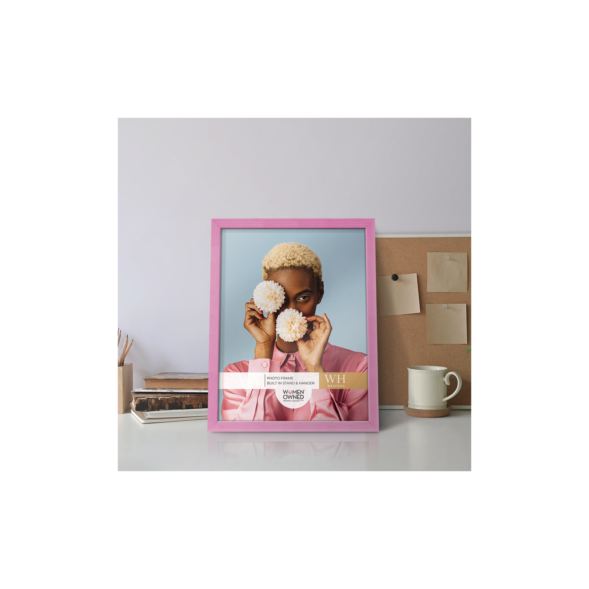Apolline Wood Picture Frame, Pink, 8" x 10"