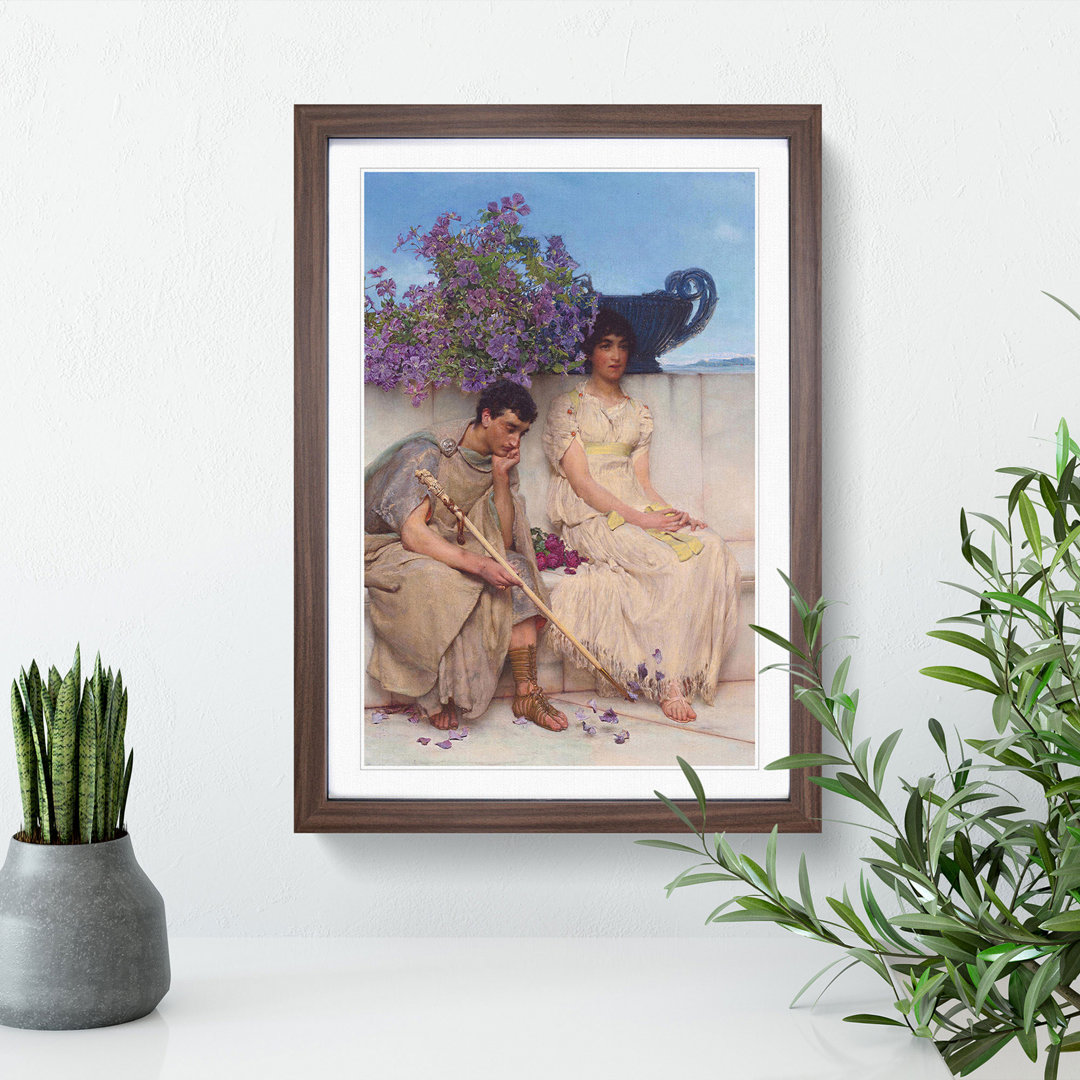 An Eloquent Silence by Lawrence Alma-Tadema - Picture Frame Graphic Art