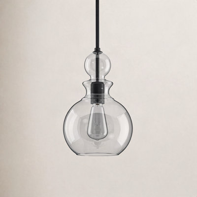 Theron Single Light Glass Dimmable Pendant