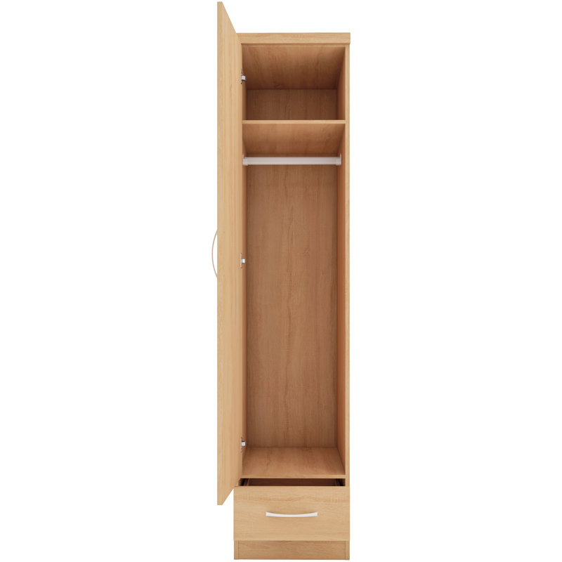 Cascio 1 Door Wardrobe, Natural