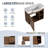 Wall-Mounted Bathroom Vanity with Ceramic Sink