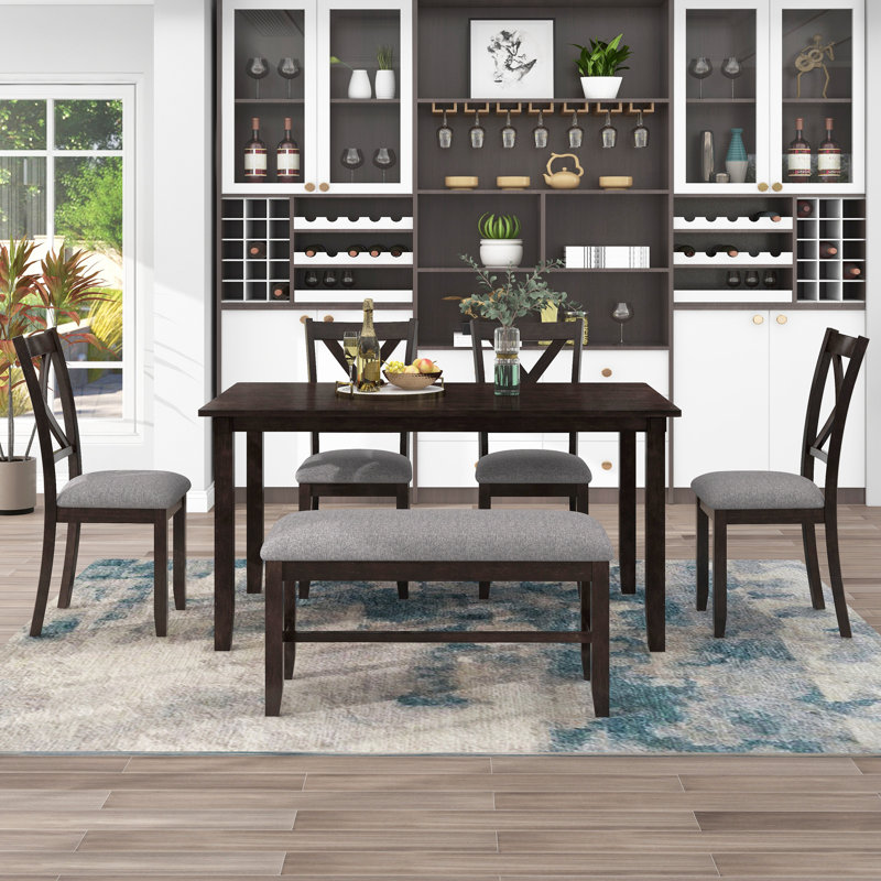 Ensemble repas pour 6 personnes Walburg, Espresso