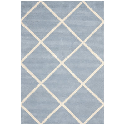 Kemp Geometric Wool Hand Woven Area Rug