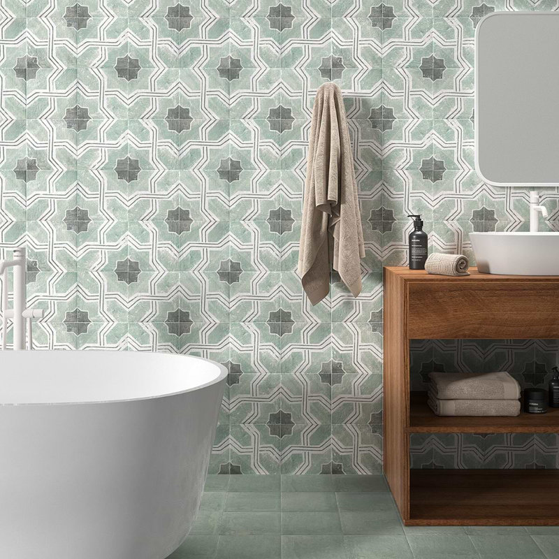 Alesso 7.87 In. X 7.87 In. Matte Porcelain Floor And Wall Tile (10.76 Sq. Ft. / Case), Deco Iberia