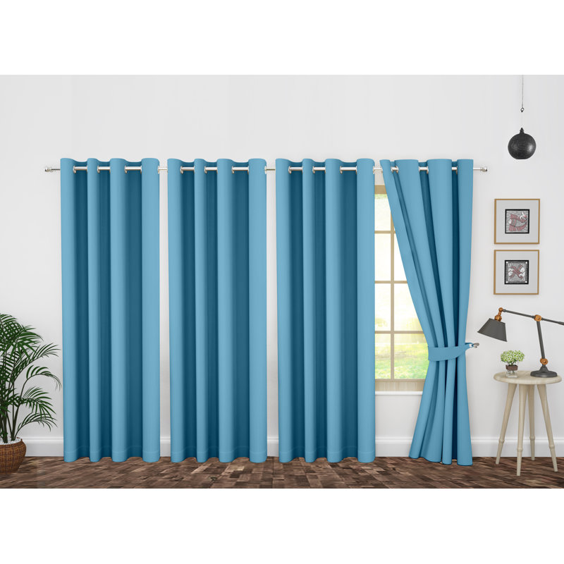 Blackout Curtain, 46" x 84", Light Blue
