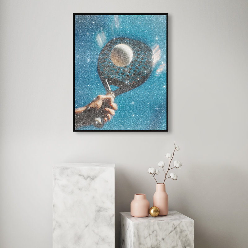 Instant Momentum Print by Oliver Gal, 25"H x 21"W, Black Floater Frame