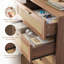 Commode 4 tiroirs avec pieds en bois massif-932278052