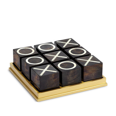 Deco Noir Tic-Tac-Toe Set