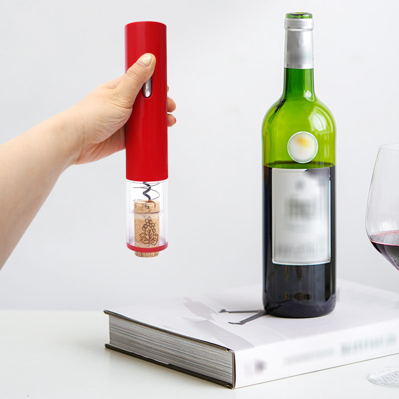 Ouvre-bouteille de vin électrique avec coupe-papier Dalmazia, Rouge