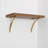 Lumi Home Furnishings Shelf Brackets Brass 4-Pack-757525864