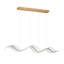 3000K LED Gold Modern Linear Pendant Light Fixture