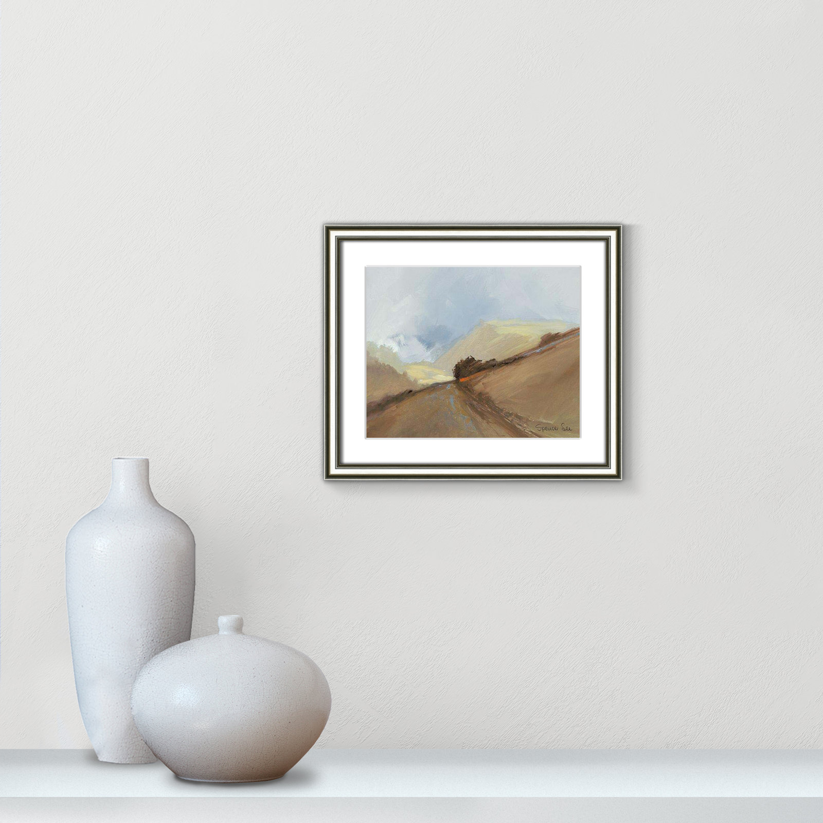 Heaven and Earth II Print, 14.25" H x 16.25" W x 0.75" D, Silver Framed