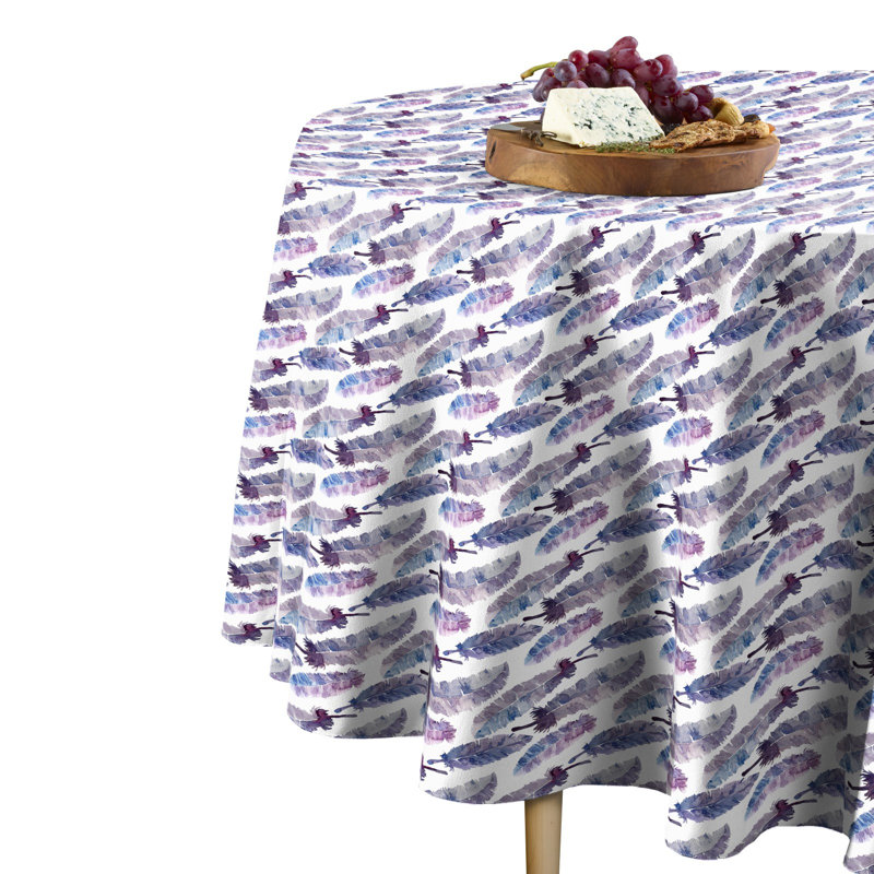 Liesl Geometric Round Tablecloth, 60" L x 60" W