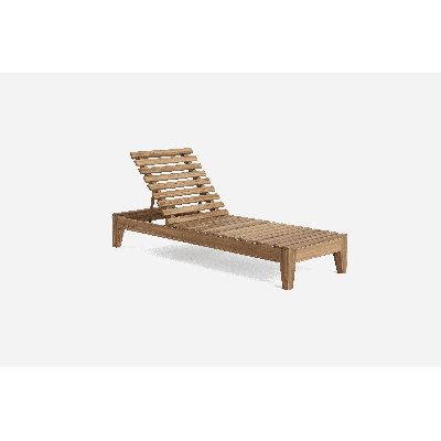 Fortuna Outdoor Teak Chaise Lounge