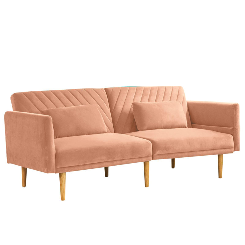 2 Seater Sofa Bed, Pink