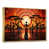 Toile avec cadre flottant or