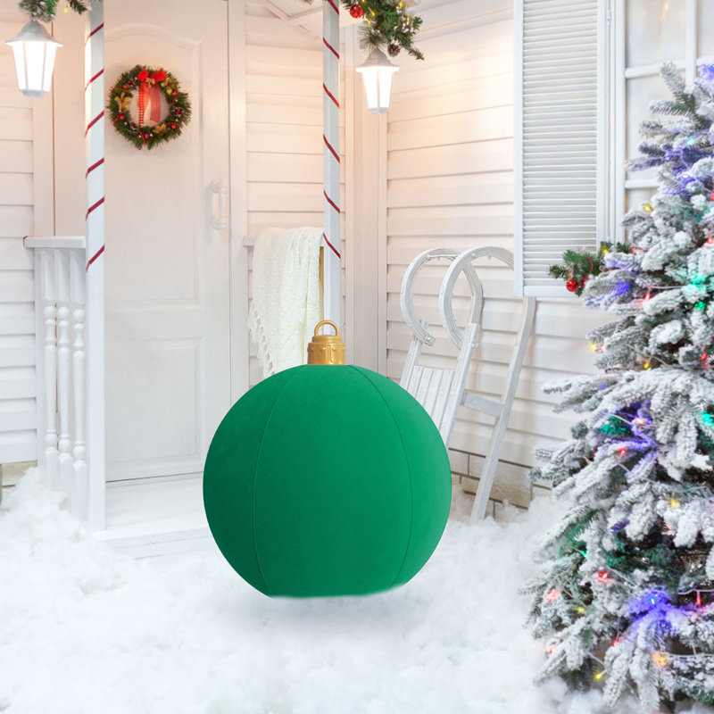 Boule de décoration de Noël Boule de Noël gonflable d'extérieur 60cm, Green