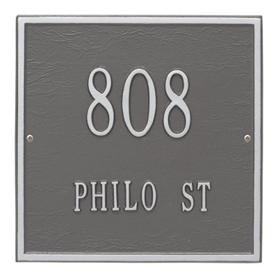 2-Line Wall Address Plaque